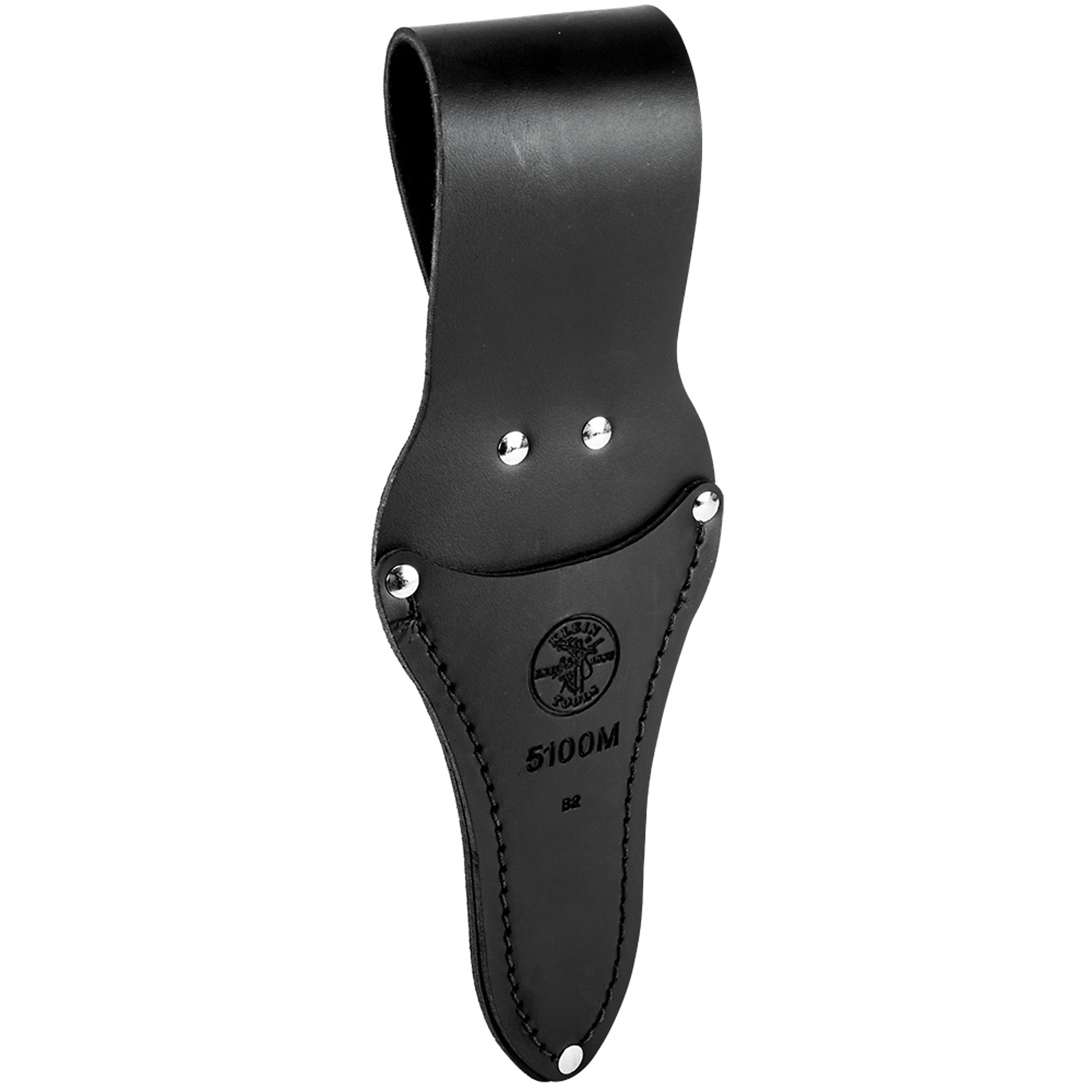 Klein Tools, Scissors Holder, Tunnel Loop Connection, Medium, Color Black, Pockets (qty.) 1 Material Leather, Model# 5100M